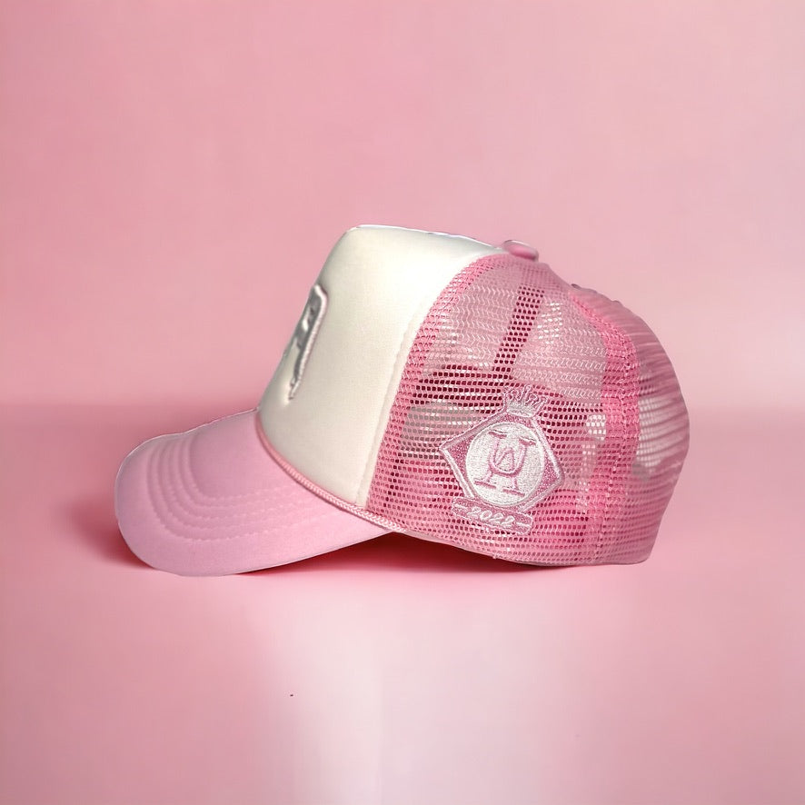 UNTCHBLE AMBITION Pink Ribbon Trucker Hat